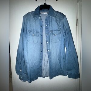 Lucky Brand Light Blue Denim Shirt Jacket
